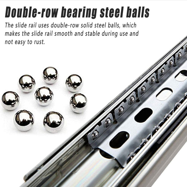 1 Pair Locking Drawer Slides Heavy Duty 120Kg Runners Trailer 16 18 22 Inch 16Inch/400Mm Dressers & Chests Of Drawers