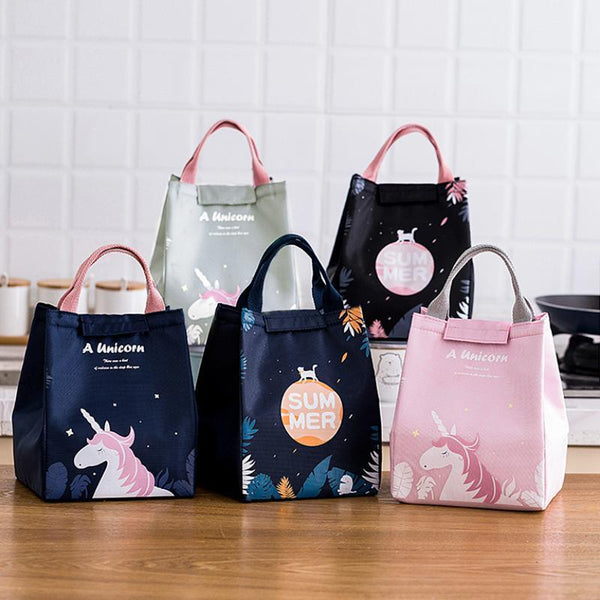 Insulated Thermal Lunch Box Carry Tote Picnic Case Storage Bag 18X24x15cm Style E07 Lunchboxes