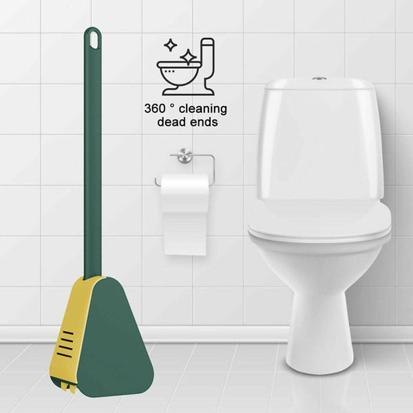 Golf Toilet Brush Long Handled Wall Mounted Silicone Blue Toilet Brushes & Holders