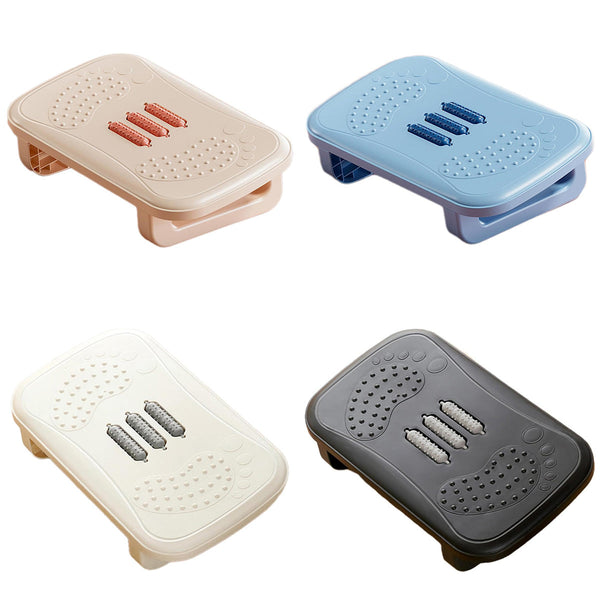 Ergonomic Office Footrest Adjustable Under Desk Stool Anti Fatigue Support Blue Office Chairs