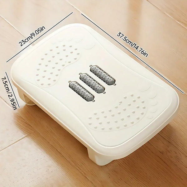 Ergonomic Office Footrest Adjustable Under Desk Stool Anti Fatigue Support Blue Office Chairs