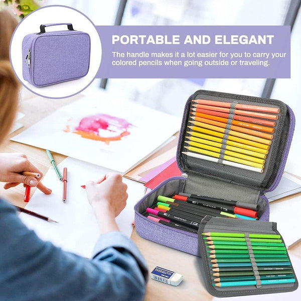 Large Capacity Waterproof Pen Pouch Pencil Case Student Stationery Storage Bag Black Pencil Cases