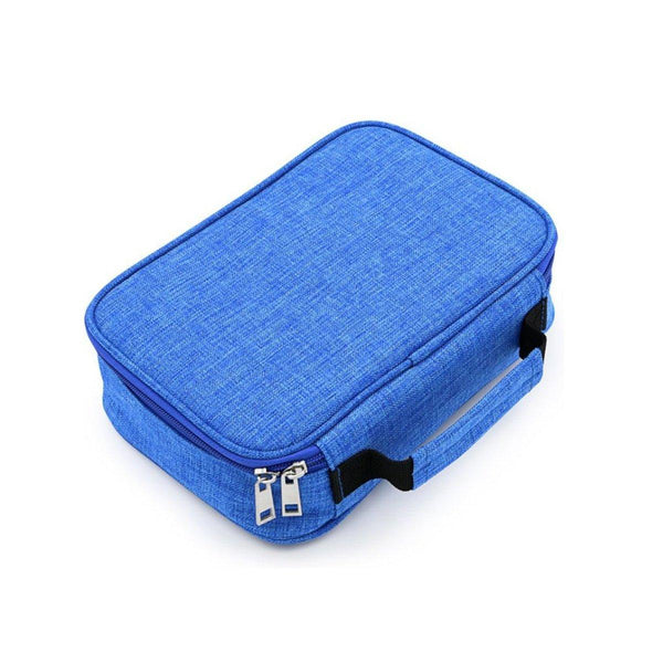 Large Capacity Waterproof Pen Pouch Pencil Case Student Stationery Storage Bag Black Pencil Cases