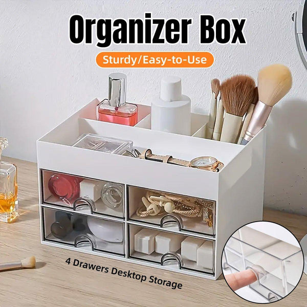 Large Capacity Pen Storage Box Desktop Organizer Multi Functional Stationery Pencil Cases