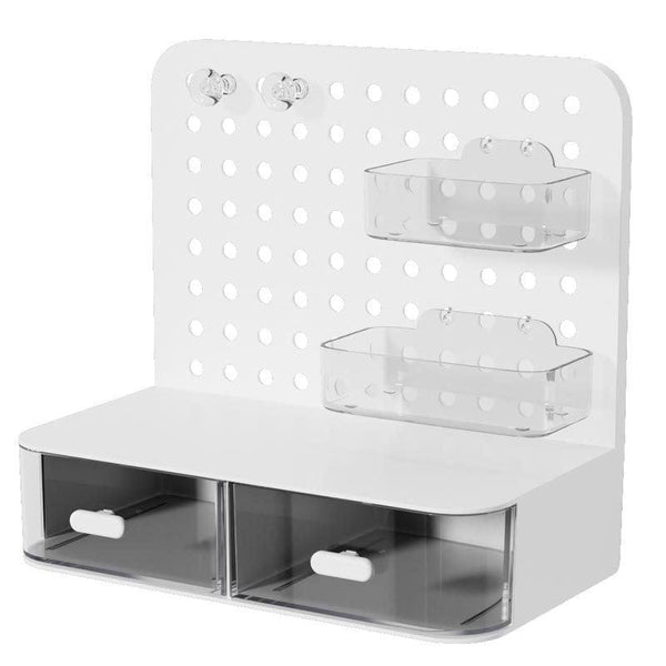 Desktop Storage Box Drawer Organizer Hole Plate Shelf Sub Solution Storage Boxes