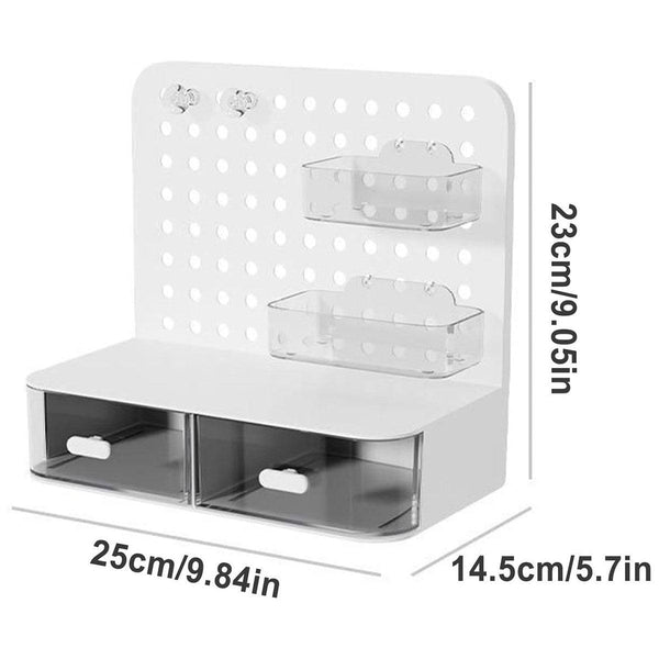 Desktop Storage Box Drawer Organizer Hole Plate Shelf Sub Solution Storage Boxes