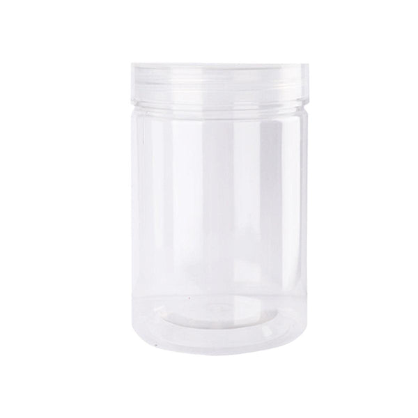 Wide Mouth Plastic Food Bottles 50Pcs Transparent Sealed Storage Tanks Container 8.5Cm X 20Cm Food Storage Containers