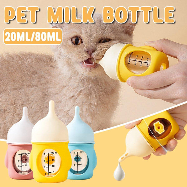 Silicone Pet Milk Feeding Bottle With Scale For Small Puppies And Kittens 20Ml Dishes Feeders & Fountains