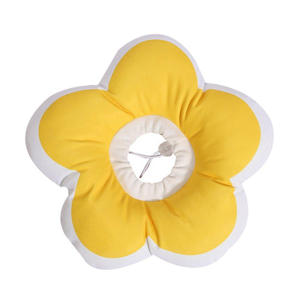 Elizabethan Cat Recovery Collar Anti Licking Pet Cone Protective Neck Ring Yellow M Pet Grooming