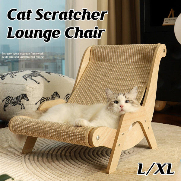 Cat Scratching Recliner Sofa 2 In 1 Lounge Bed Durable Board Furniture Xl Furniture & Scratchers