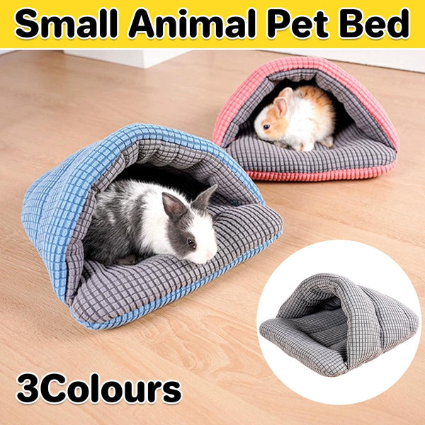 Pet Kennel Sleeping Bag Semi Enclosed Bed For Small Animals Cats And Puppies Grey Small Animal Cages & Hutches
