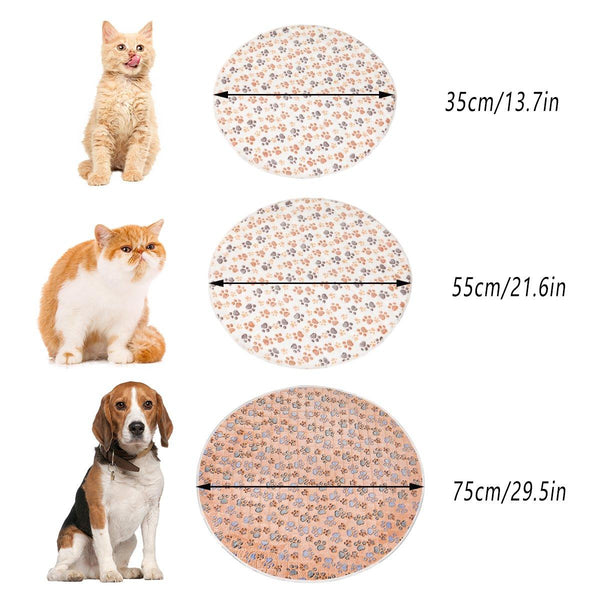 Waterproof Dog Pads Round Diaper Pet Training For Puppies And Dogs Khaki 55Cm Puppy Training Pads