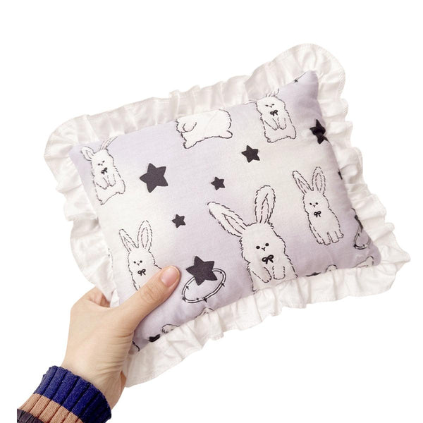 Lace Cat Pillow Soft Pet Cushion For Sleeping Comfortable Kitty Bed Purple Rabbit Pet Beds