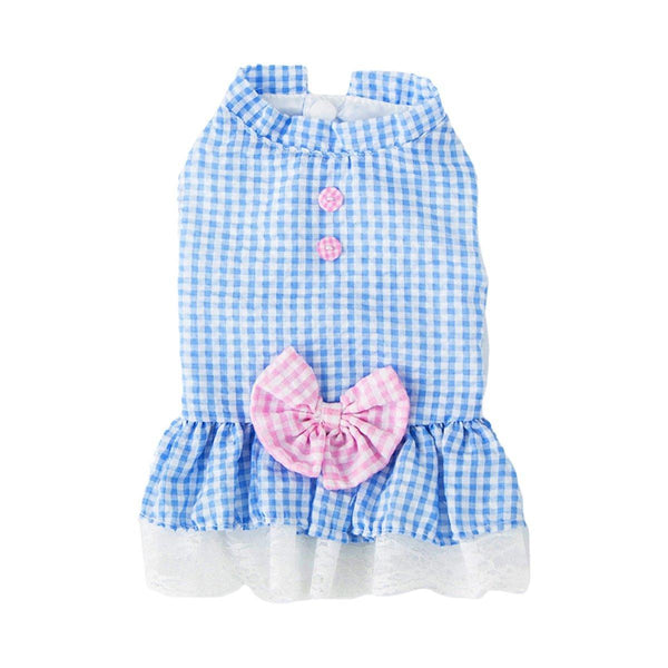 Cute Small Dog Dress Puppy Clothing Pet Apparel For Summer Fashion Outfit Pink L Dog Clothing & Shoes