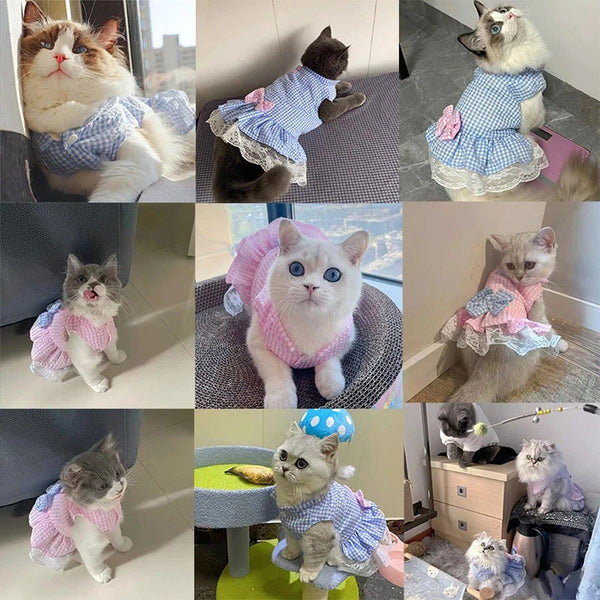 Cute Small Dog Dress Puppy Clothing Pet Apparel For Summer Fashion Outfit Pink Dog Clothing & Shoes