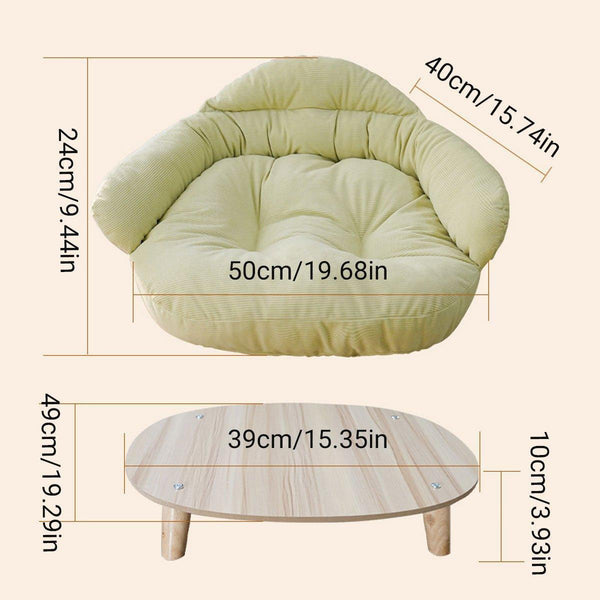 Universal Dog Cat Bed Four Seasons Mat Removable Washable Comfortable Cushion Green Pet Beds