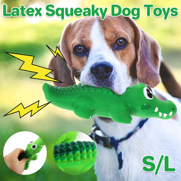 Pet Latex Toys Sounding Big Crocodile Dog Chew Durable Playtime For Dogs Dog Toys