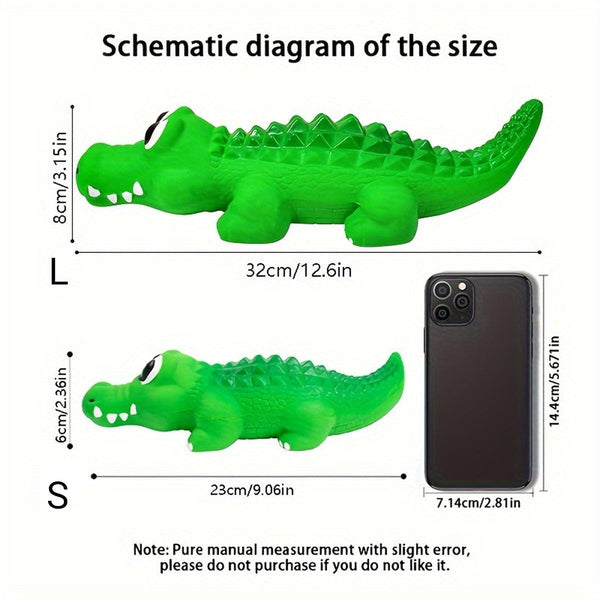 Pet Latex Toys Sounding Big Crocodile Dog Chew Durable Playtime For Dogs Dog Toys