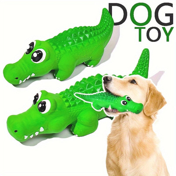 Pet Latex Toys Sounding Big Crocodile Dog Chew Durable Playtime For Dogs Dog Toys