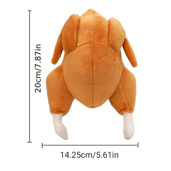 Plush Roast Chicken Dog Toy Squeaky Sound Stuffed Interactive Pet Plaything Dog Toys