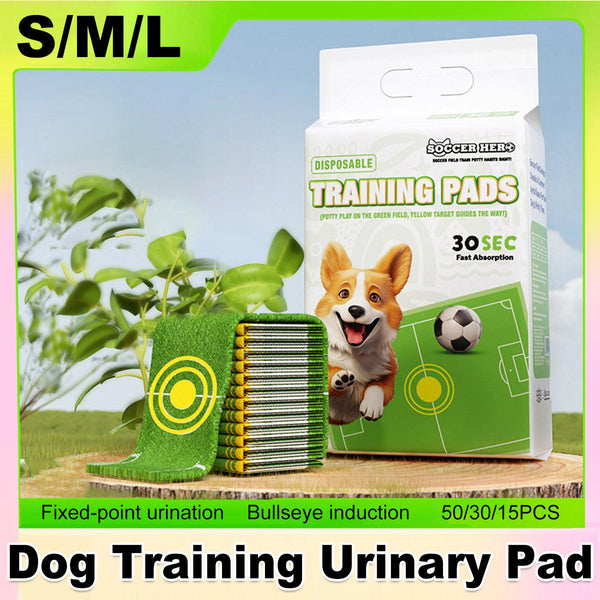 Pet Urinal Pads For Dogs Bullseye Diaper Leakproof Training Size 50Pcs Puppy Training Pads