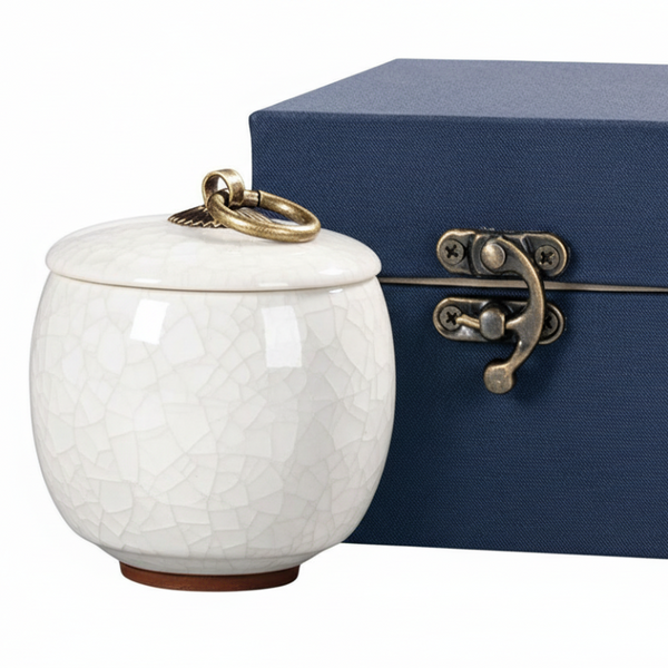 Small Pet Urn For Ashes Memorial Keepsake Urns Dog Cat Cremation Remains White Placeholder