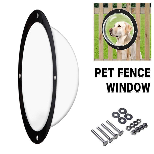 Dog Porthole Round Transparent For Fence Pet Peek Look Out Durable Dome Fences & Pens