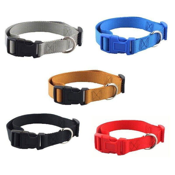 L Size Dog Puppy Pet Collar Adjustable Nylon Toy Large Pink Blue Red Black Dog Collars