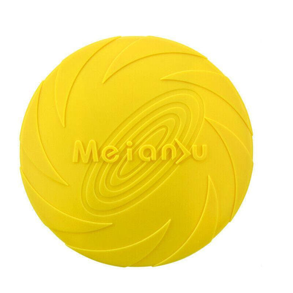 Frisbee Toy For Dogs Outdoor Fetch Training Soft Rubber Pet Flying Disc 18Cm Blue Dog Toys