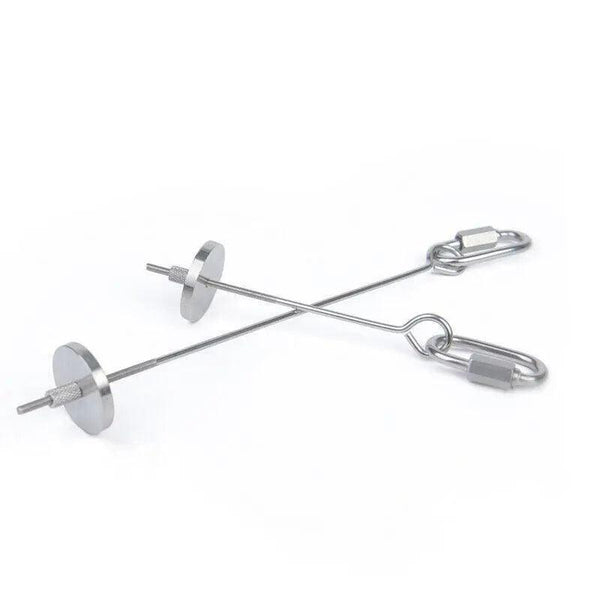 Stainless Steel Bird Parrot Cage Skewer Food Spear Fruit Holder Toy Up 23Cm Bird Cages