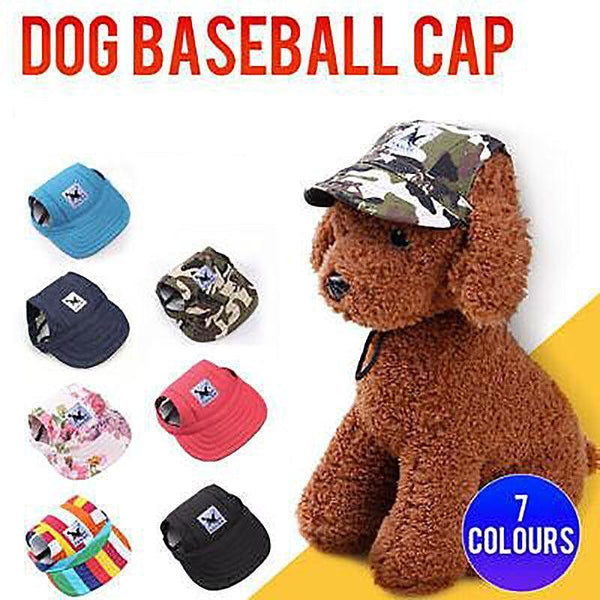 Dog Baseball Cap Outdoor Pet Sun Hat Summer Canvas Visor Puppy L Camouflage Dog Clothing & Shoes