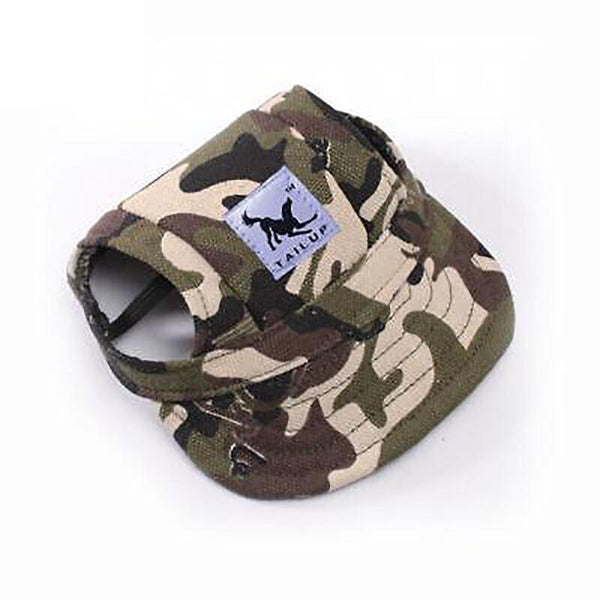 Dog Baseball Cap Outdoor Pet Sun Hat Summer Canvas Visor Puppy L Camouflage Dog Clothing & Shoes
