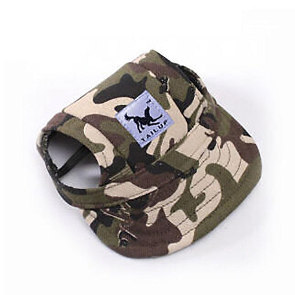 Dog Baseball Cap Outdoor Pet Sun Hat Summer Canvas Visor Puppy L Camouflage Dog Clothing & Shoes