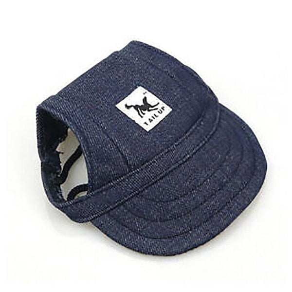 Dog Baseball Cap Outdoor Pet Sun Hat Summer Canvas Visor Puppy Xl Denim Blue Dog Clothing & Shoes