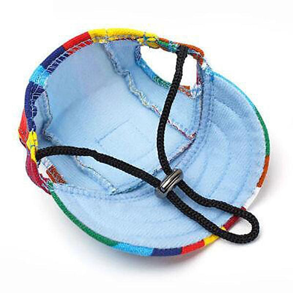 Dog Baseball Cap Outdoor Pet Sun Hat Summer Canvas Visor Puppy M Size Red Dog Clothing & Shoes