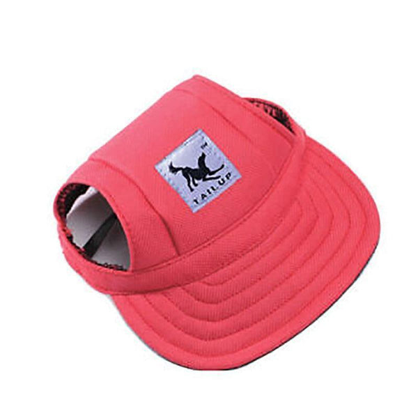 Dog Baseball Cap Outdoor Pet Sun Hat Summer Canvas Visor Puppy M Size Red Dog Clothing & Shoes