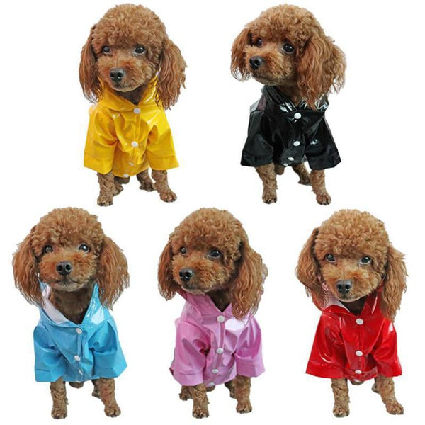 M Size Outdoor Hoodies Jacket Waterproof Pet Dog Clothes Puppy Raincoat Coat Blue Dog Clothing & Shoes