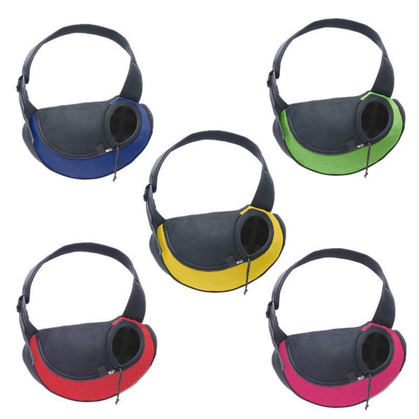 Small Size Pet Shoulder Carrier Bag Puppy Cat Dog Travel Sling Backpack Portable Green Pet Transport