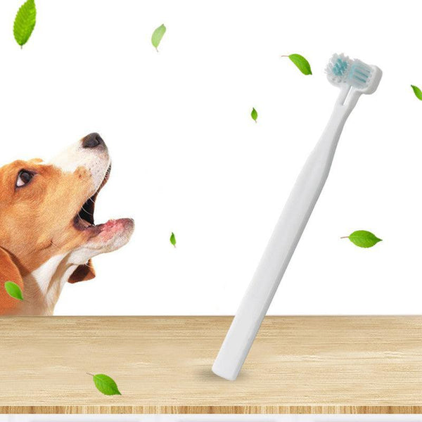 Double Head Toothbrush Dog Pet Cat Brush Dental Health Gum Care Cleaning Teeth Oral Hygiene