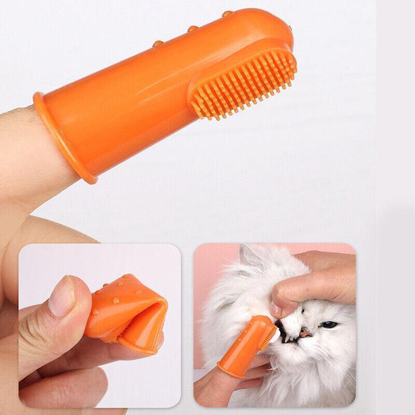 Pet Toothbrush Toothpaste Set For Cats And Dogs Vanilla Flavor Oral Care Kit Oral Hygiene