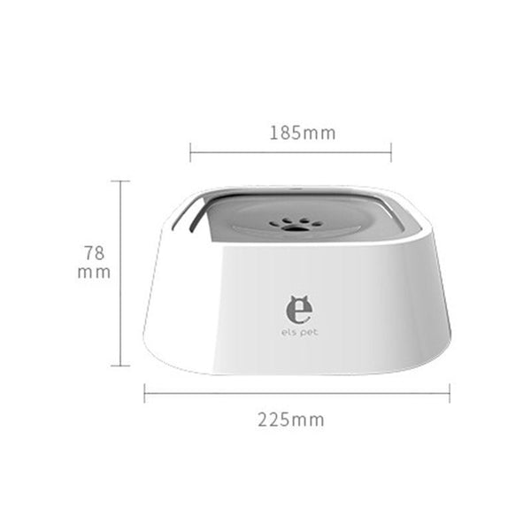 1.5L Pet Water Bowl No Spill Design Slow Drinking Feeder With Non Slip Base Pink Dog Bowls