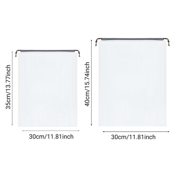 25Pcs Travel Shoe Bags Sport Storage Pouch Drawstring Dust Organizer Black 30*35Cm Packing Organisers