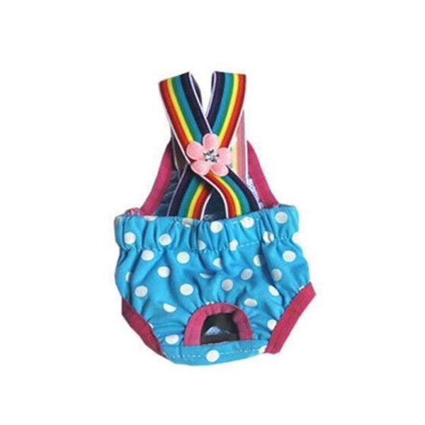 Female Pet Dog Cat Puppy Pant Menstrual Sanitary Nappy Diaper Wrap Underwear Blue Dog Clothing & Shoes