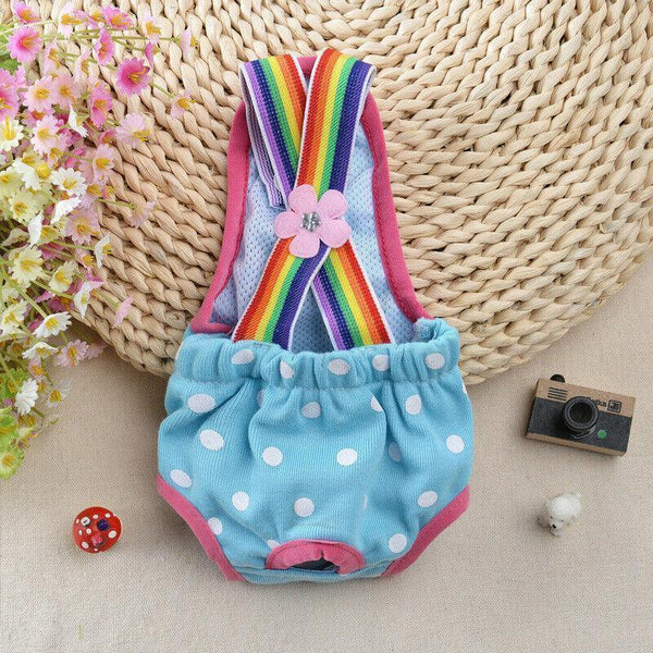 Female Pet Dog Cat Puppy Pant Menstrual Sanitary Nappy Diaper Wrap Underwear Blue Dog Clothing & Shoes