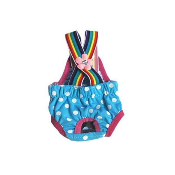 Female Pet Dog Cat Puppy Pant Menstrual Sanitary Nappy Diaper Wrap Underwear Blue Dog Clothing & Shoes