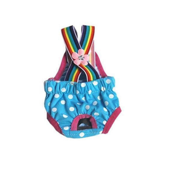 Female Pet Dog Cat Puppy Pant Menstrual Sanitary Nappy Diaper Wrap Underwear Blue Dog Clothing & Shoes