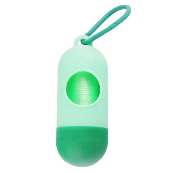 Dog Waste Bag Dispenser With Refill Rolls For Pet Walking Cleanup Blue Pooper Scooper & Bags
