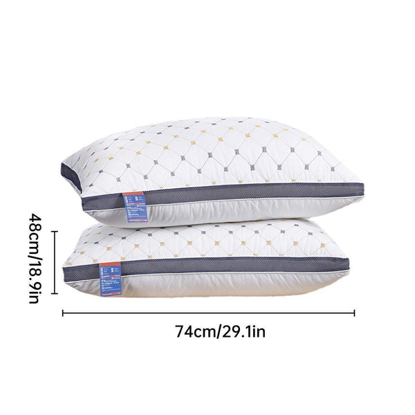 1Pc Hotel Style Polyester Fibre Pillow Washable High Rebound Support Pillows