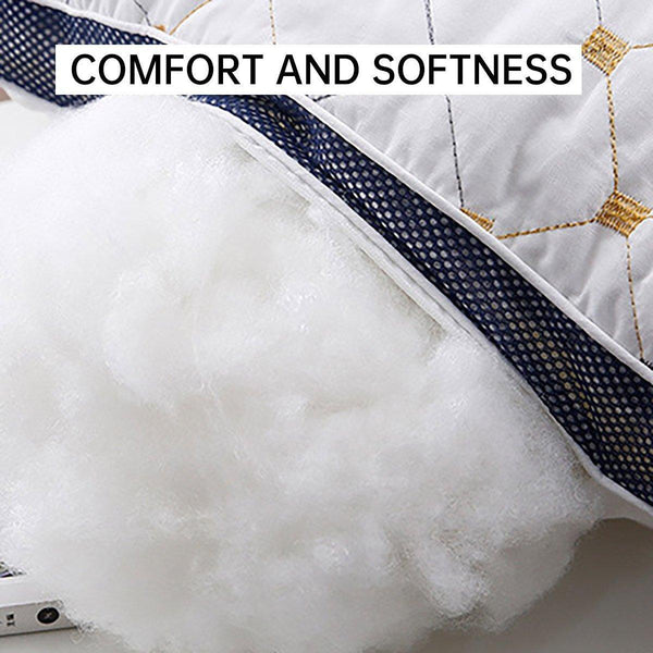 1/2Pcs Hotel Style Polyester Fibre Pillow Washable High Rebound Support 800G Pillows