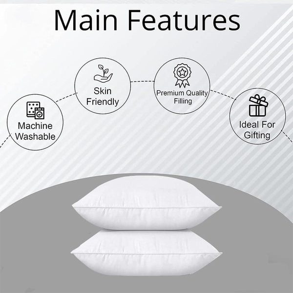 Hotel Quality White Pillow Core Soft Cotton Insert For Bedroom Living Room Pillows